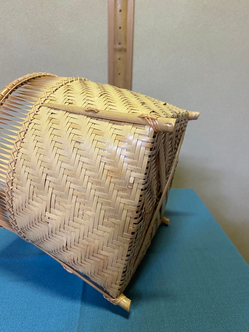 【本日限定】茶道具/炭斗 清風篭炭斗 淡々斎好写 和田菁竺 共箱