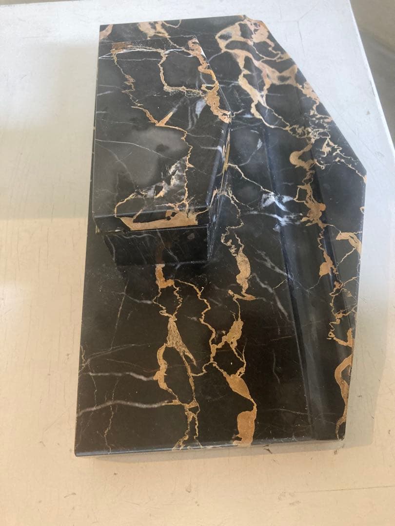 値下げ　フランス　アンティーク　ネロポルトロ　大理石　ペン置き　インク　イタリア