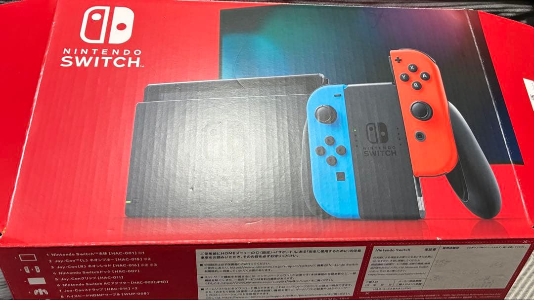Nintendo Switch 本体 青/赤 Joy-Con付き箱付き
