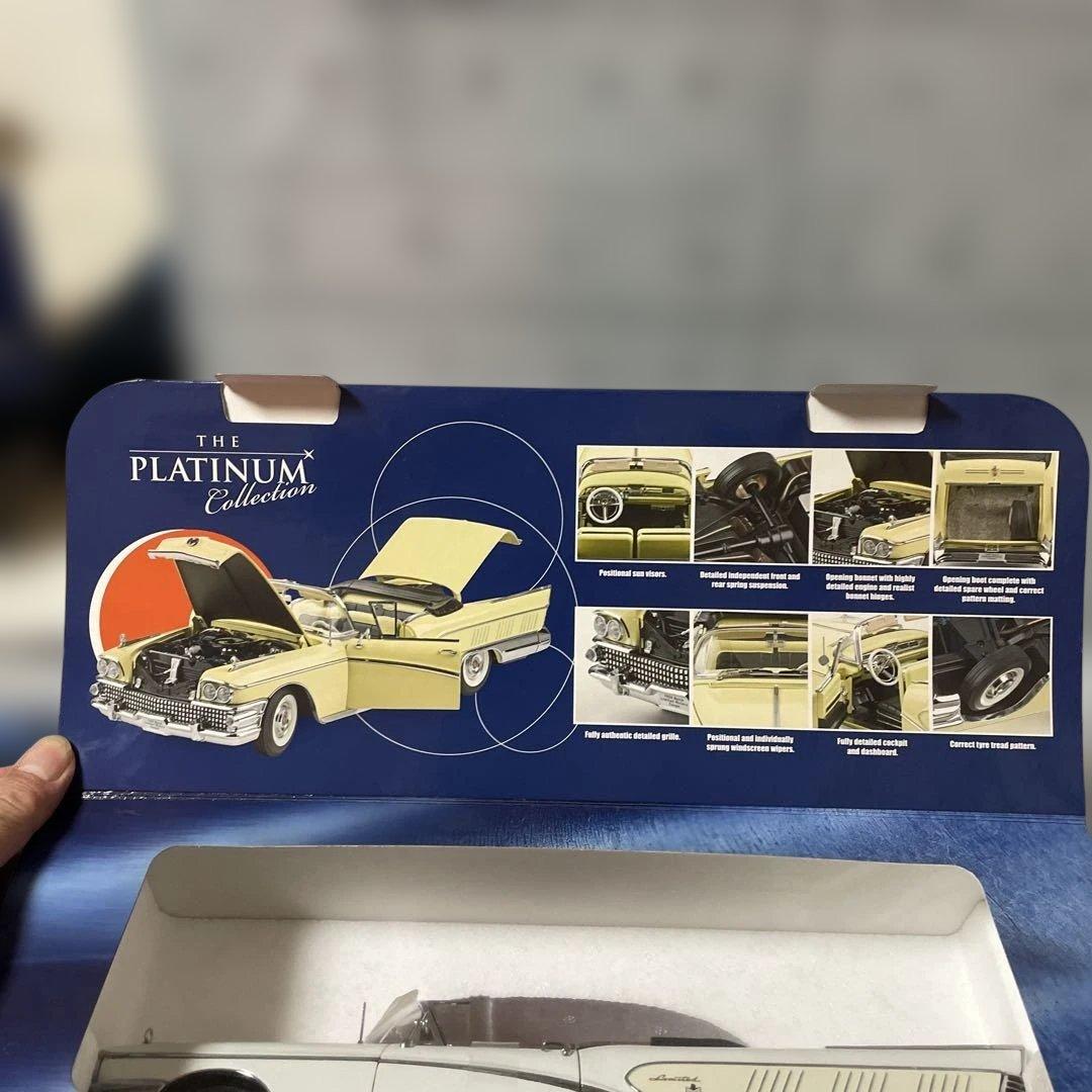 1958ビュイックリミテッドコンバーチブル1/18（ホワイト）30センチ以上有り