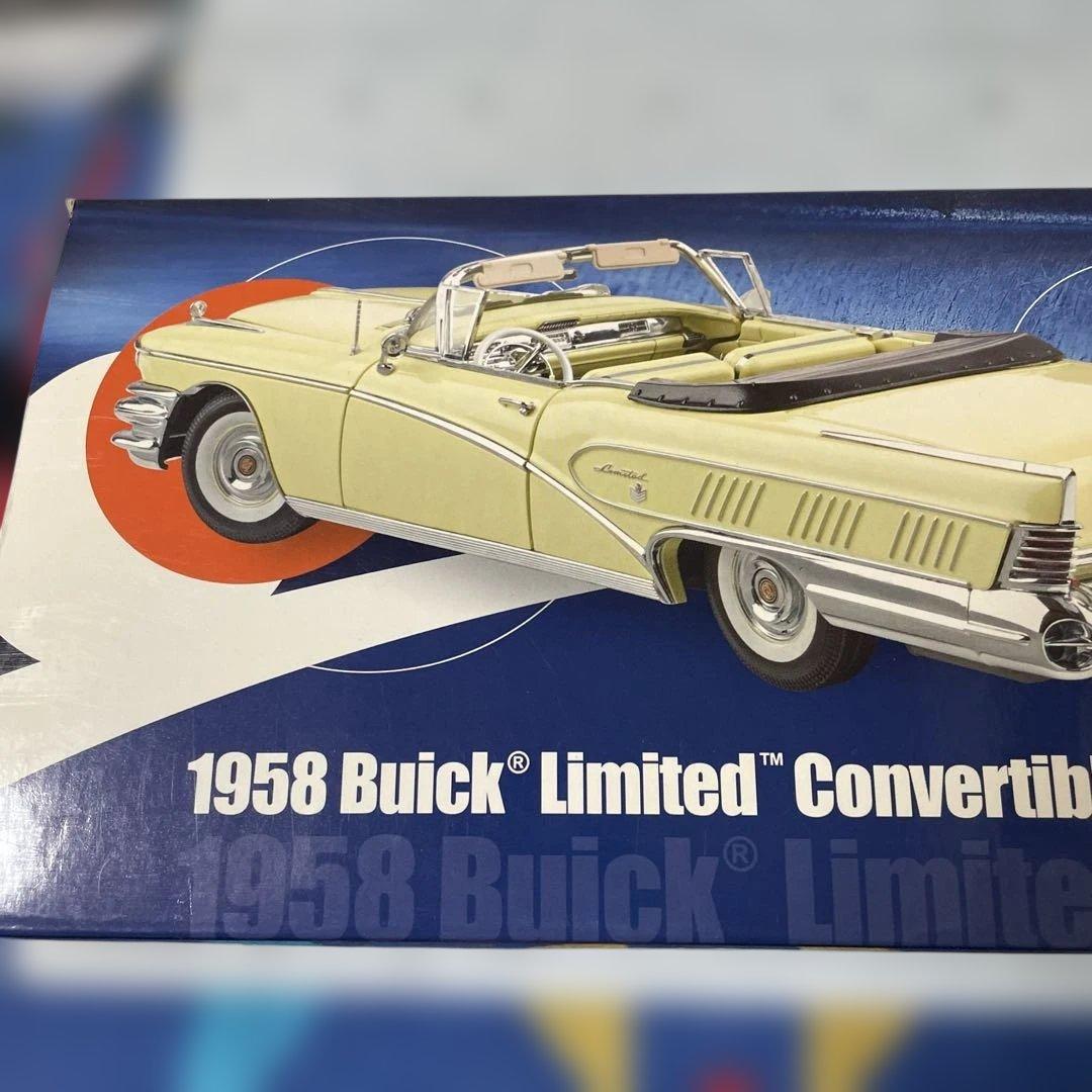 1958ビュイックリミテッドコンバーチブル1/18（ホワイト）30センチ以上有り
