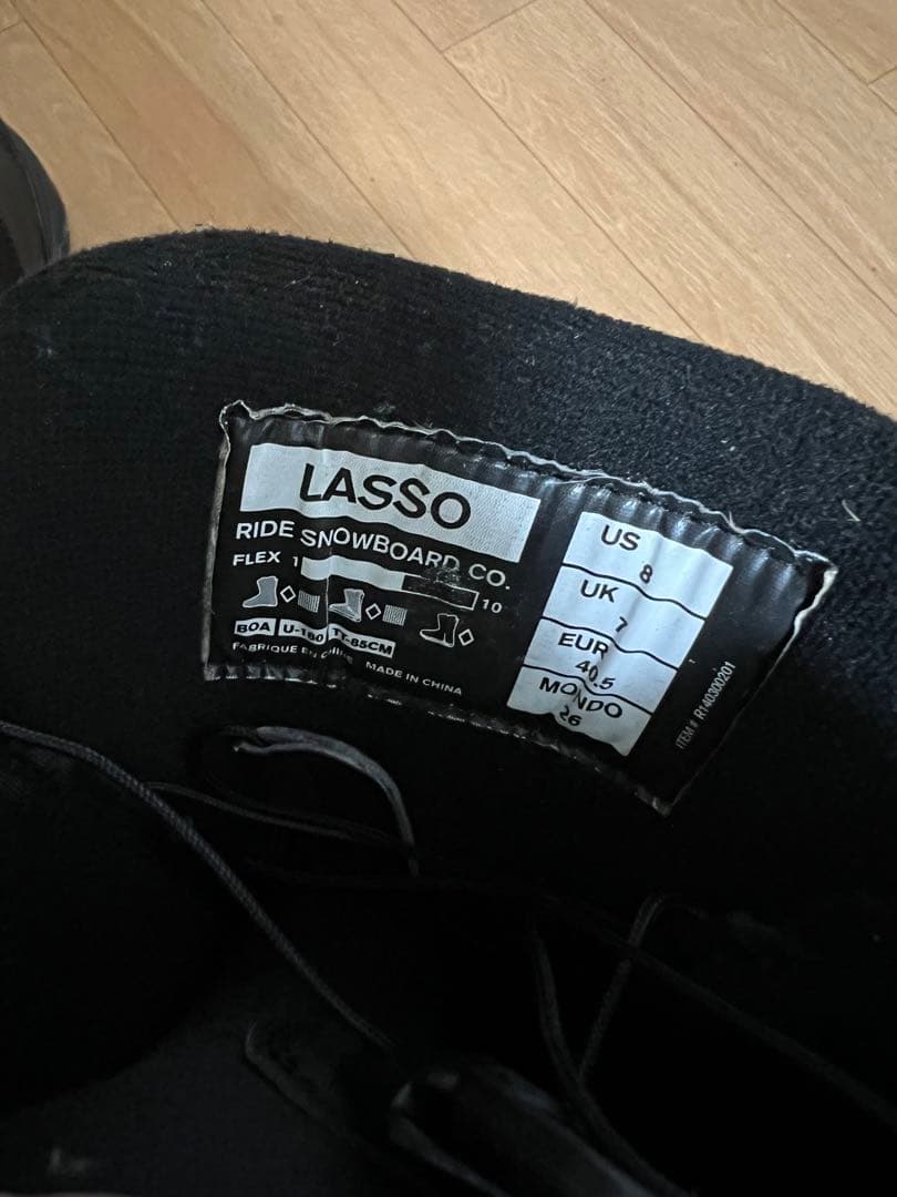 【中古】RIDE LASSO スノーボードブーツ ブラック
