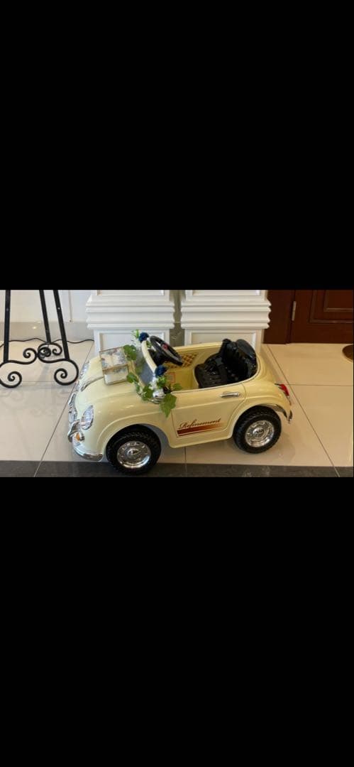 【送料込み】電動 子供用 乗用ラジコンカー ポルシェタイプ 結婚式 リングボーイ