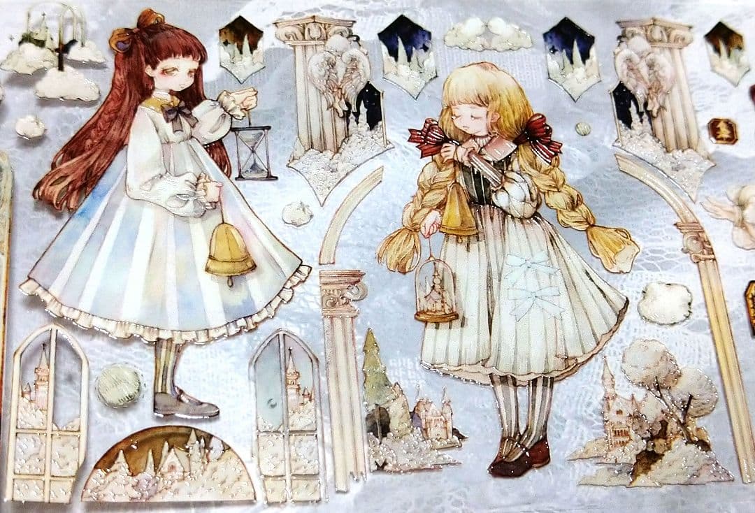 ✩のこり１✩J700＃森林深处(水晶)Reco切り売り海外人物マステ女の子