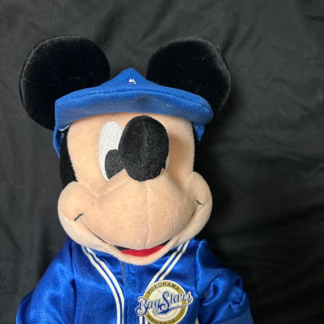 ミッキーマウス 横浜ベイスターズ ぬいぐるみ ポージング 未使用 タグ付き