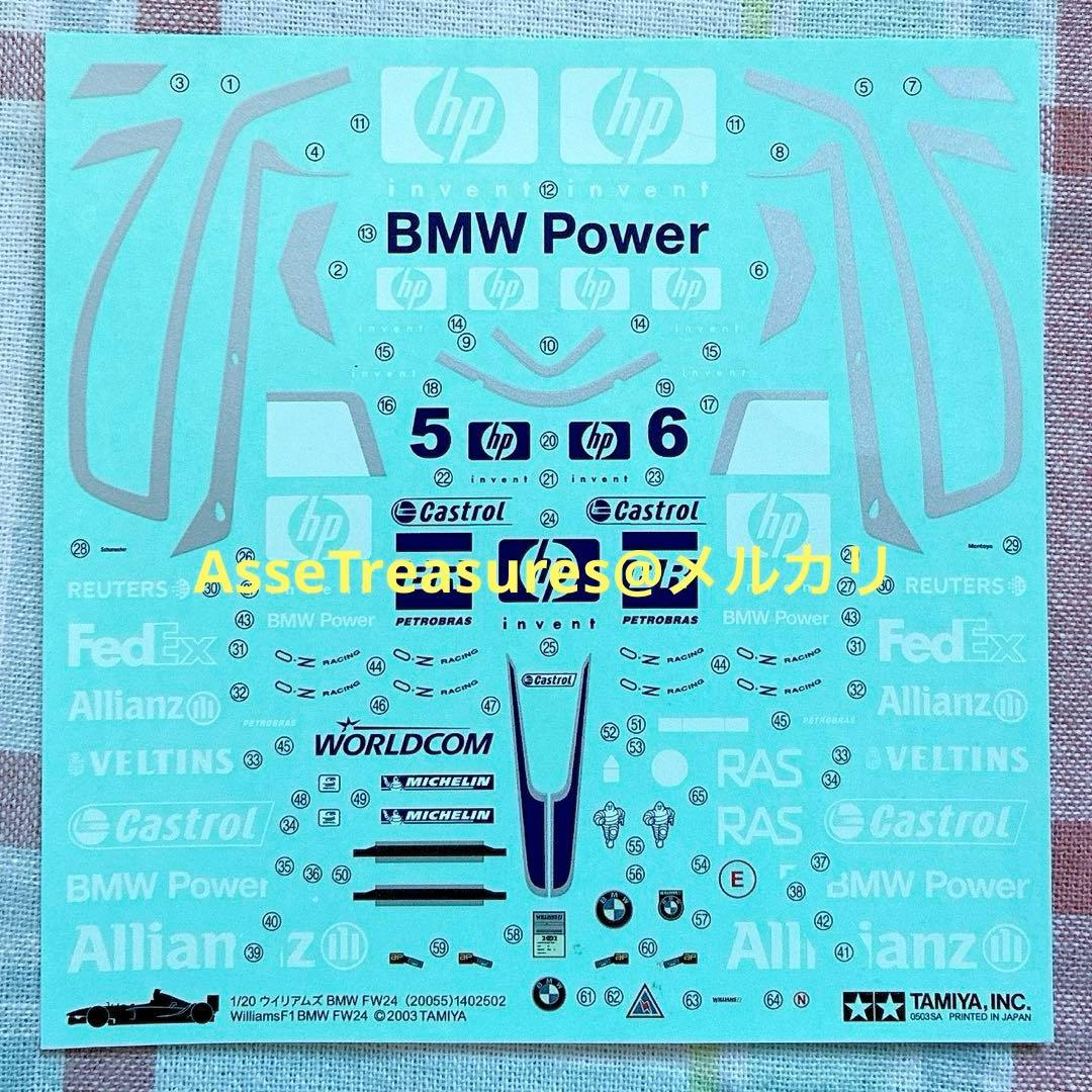 絶版 タミヤ 1/20 ウィリアムズ・ FW24