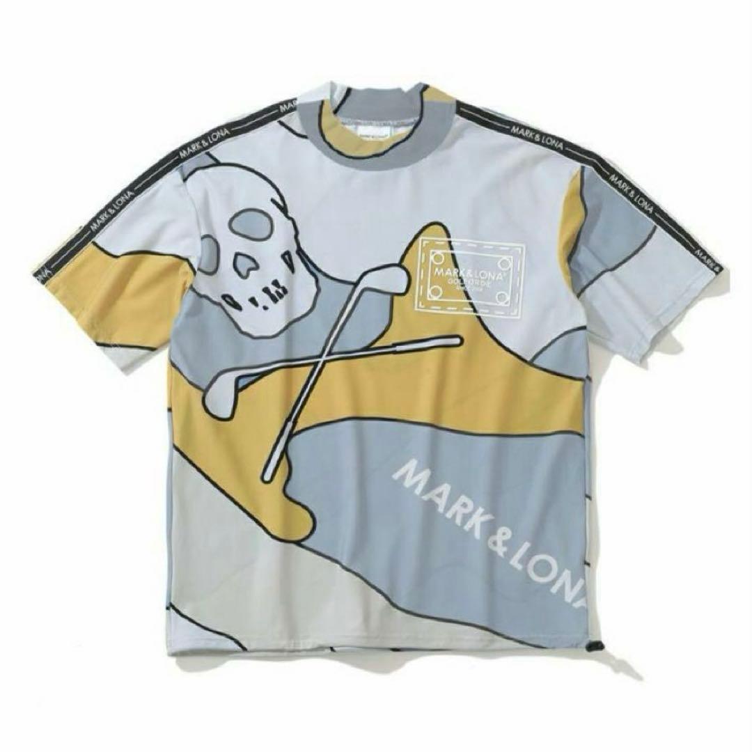 美品 ★ MARK&LONA 2024 モックネック シャツ マーク&ロナ