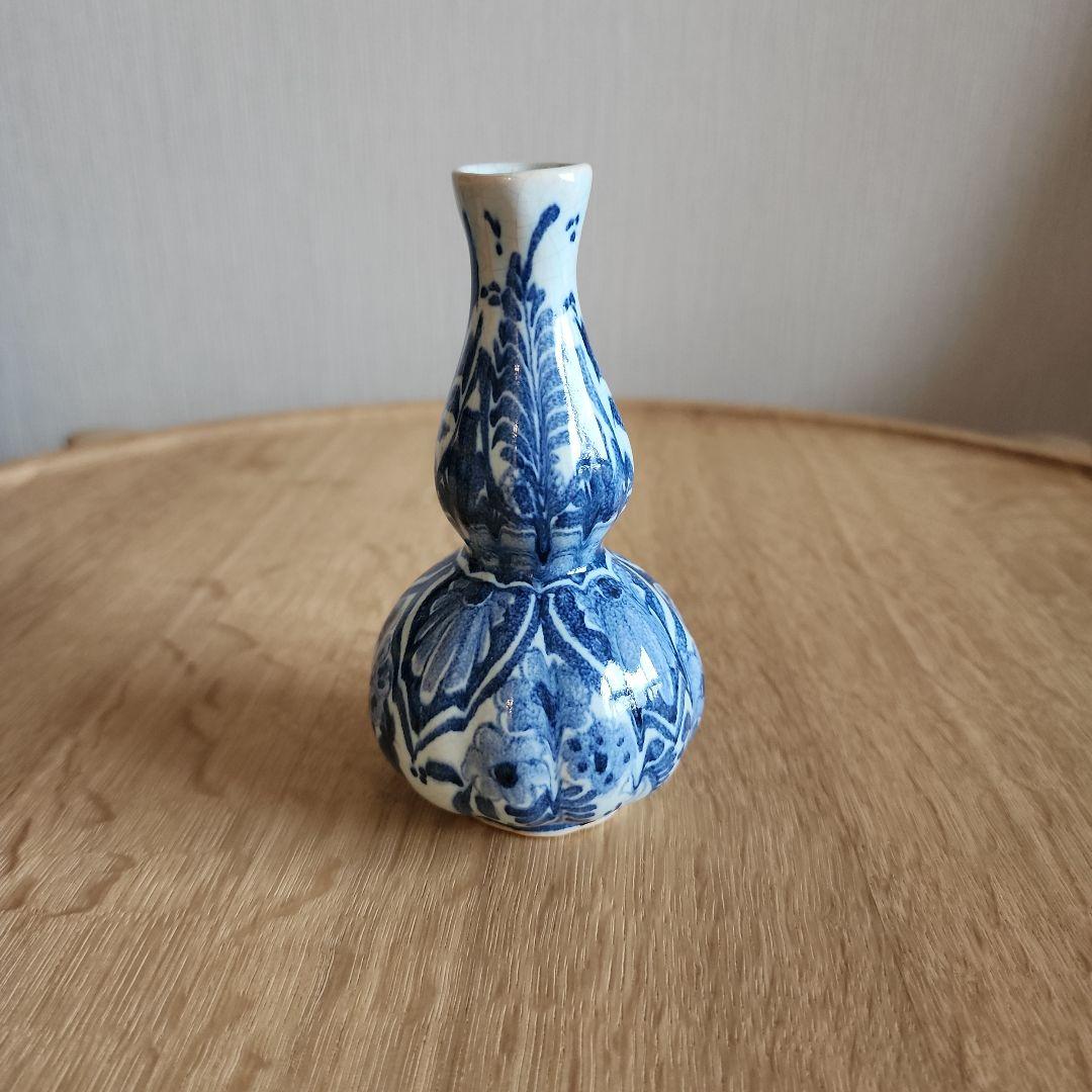 デルフト　阿蘭陀　瓶　徳利　12cm　1点