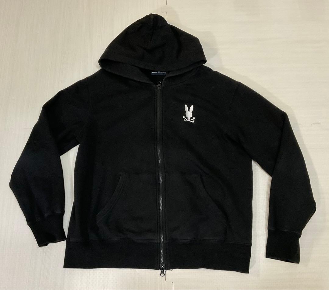 サイコバニー / ダブルZIP バックロゴ フーディー パーカー 未使用
