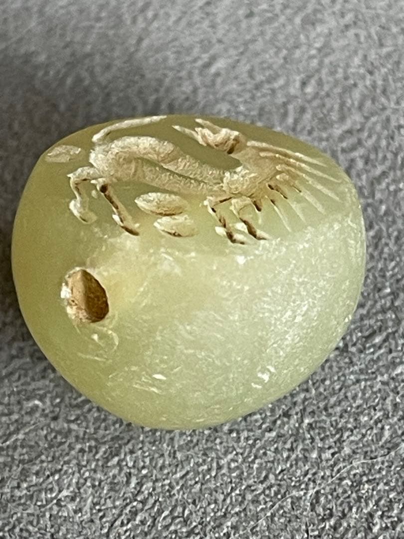 乳白色瑪瑙　古代ペルシアササン朝印章