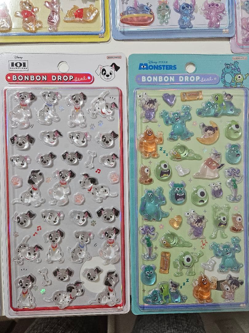 【kk】ボンボンドロップシール　ディズニー12枚、プチドロップ1枚