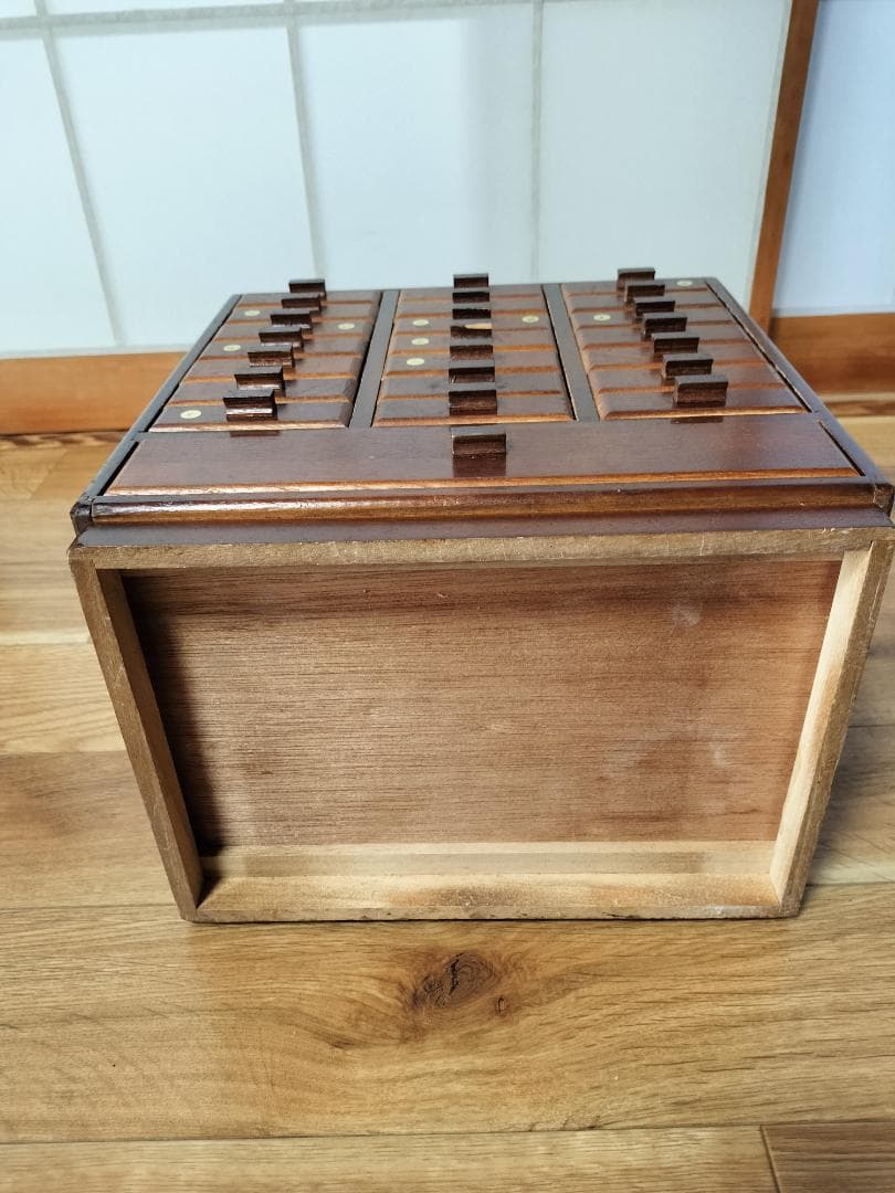 レトロ　木製引き出し式収納家具　ミニチェスト