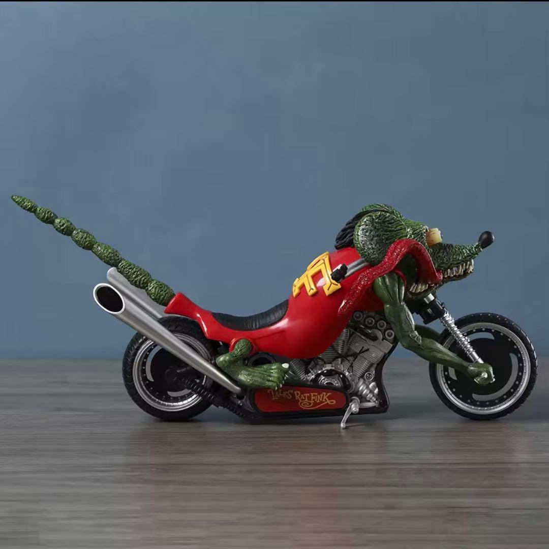 アメコミ Rat Fink Motorcycle Figure