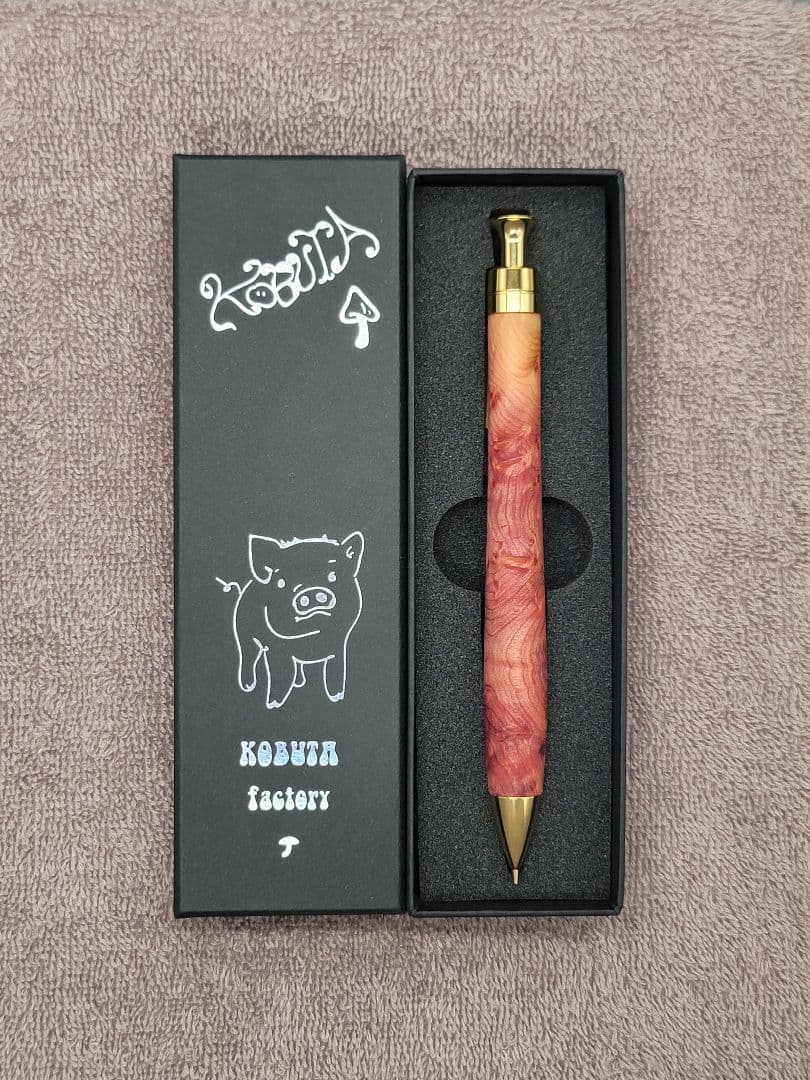 新品　こぶた工房　タクサスフロリニーバー　極上杢　シャープペンシル0.5