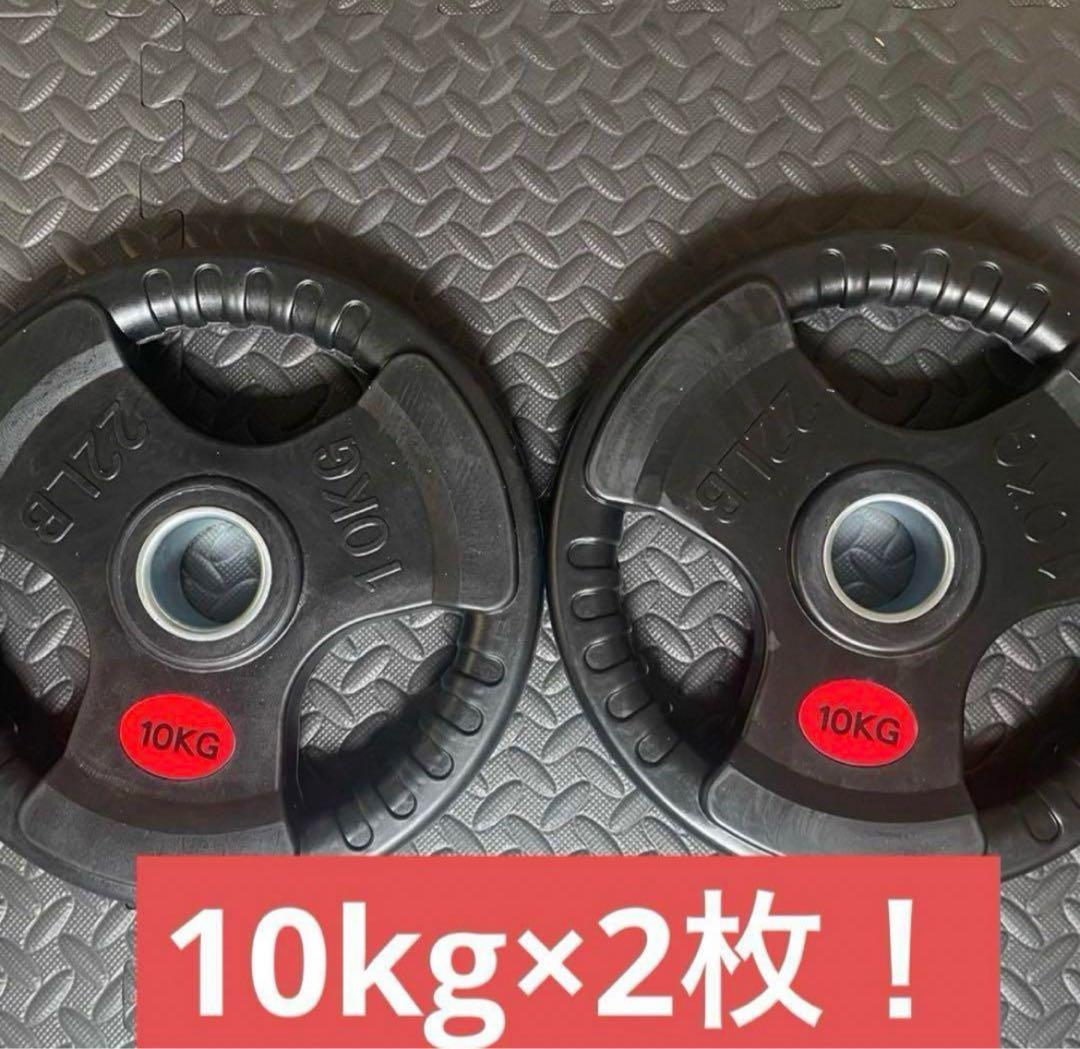 【よし】EZバー、ダンベルプレート10kg×2