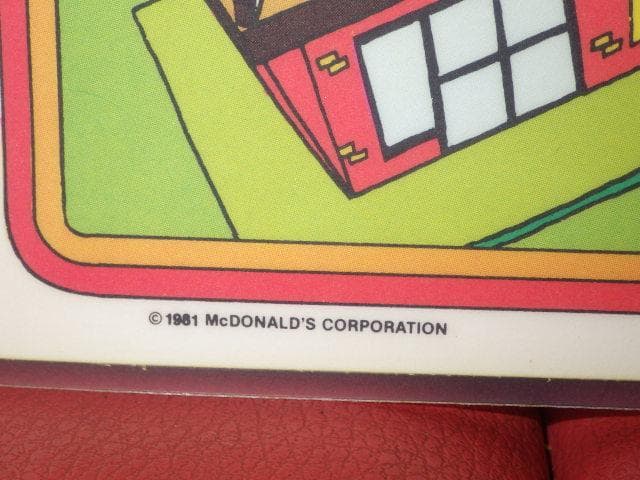 80’S★McDonald's★壁掛け★ポスター★40★ビンテージ★マクドナルド