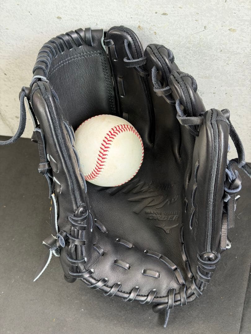 ミズノプロ　オーダー　軟式　グローブ　日本製　艶極上