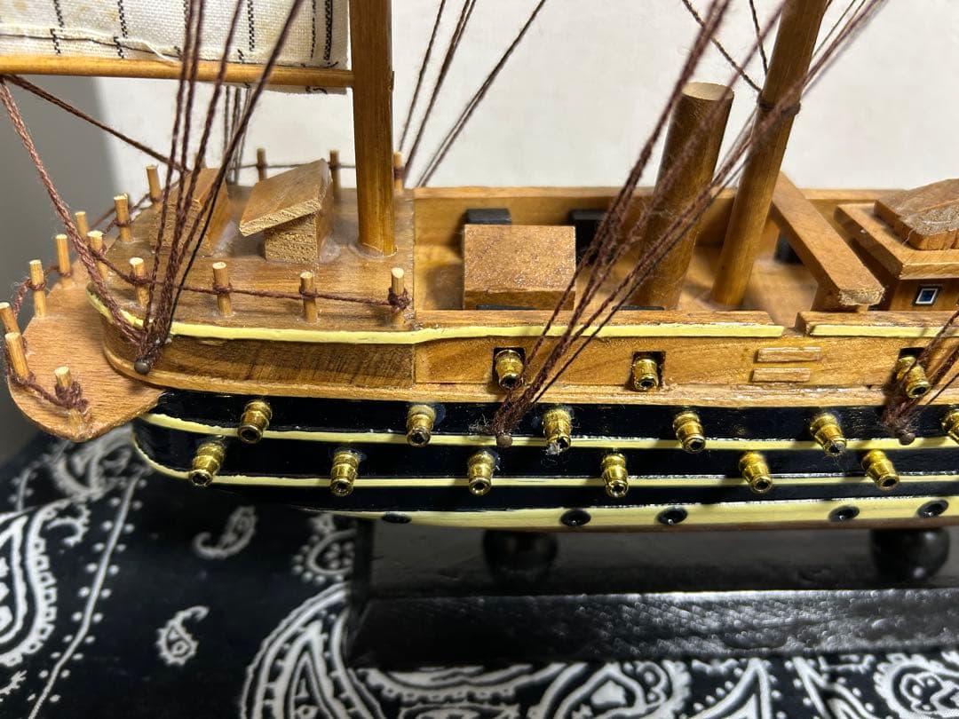 帆船模型 NAPOLEON 木製 置物 インテリア レトロ アンティーク