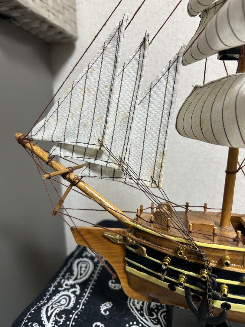 帆船模型 NAPOLEON 木製 置物 インテリア レトロ アンティーク
