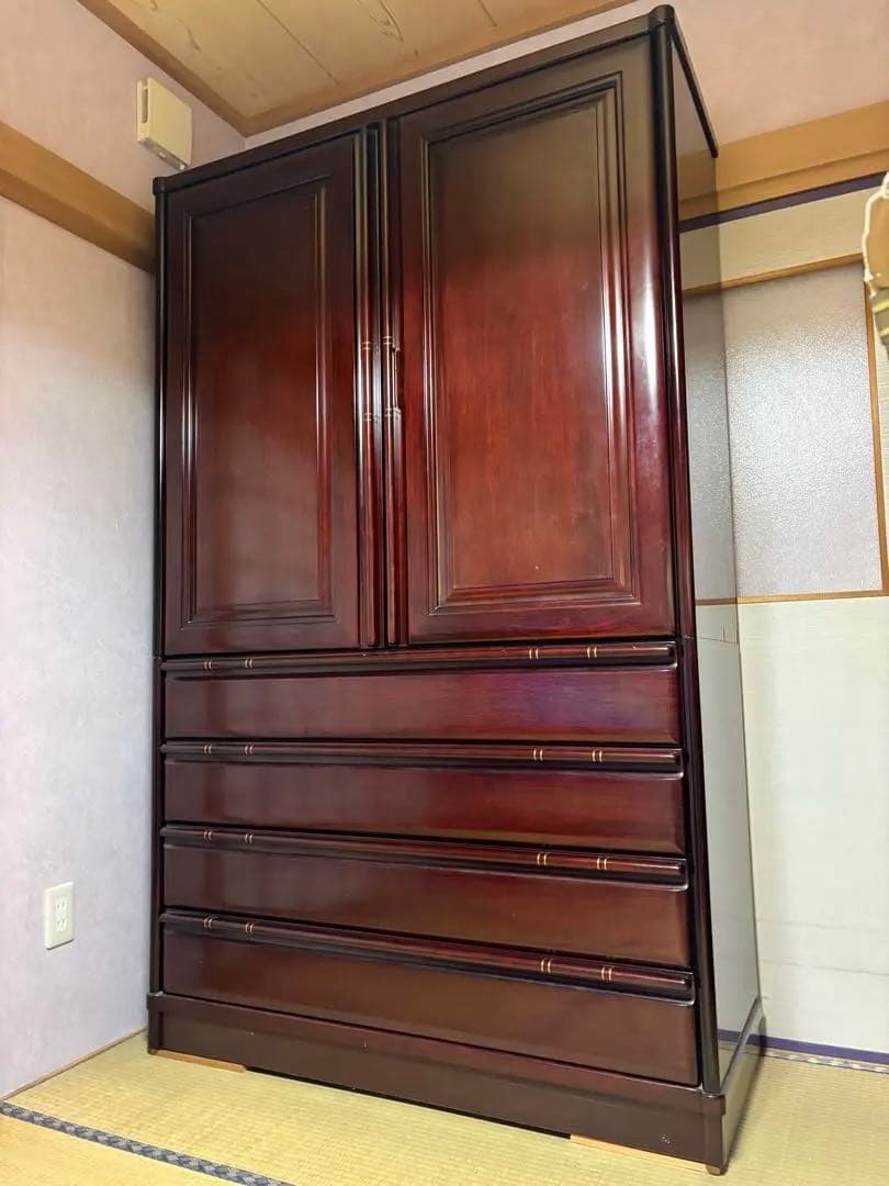 府中家具　高級　木製　6引き出し　箪笥　チェスト　ヴィンテージ　家具