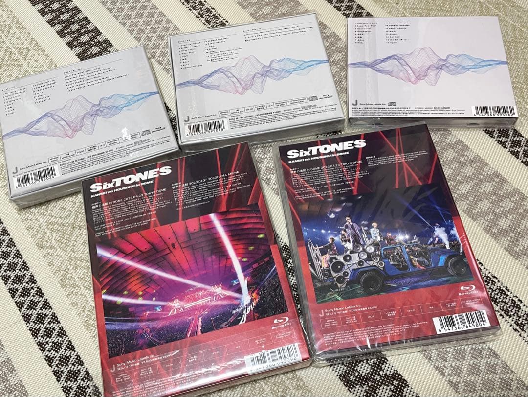 SixTONES 声CD・慣声の法則in DOME Blu-ray 計5種セット
