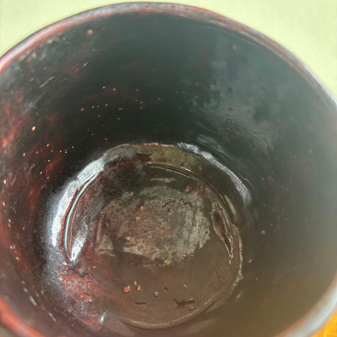 大樋焼 大樋平六（開発文七）抹茶碗 茶道具 共箱