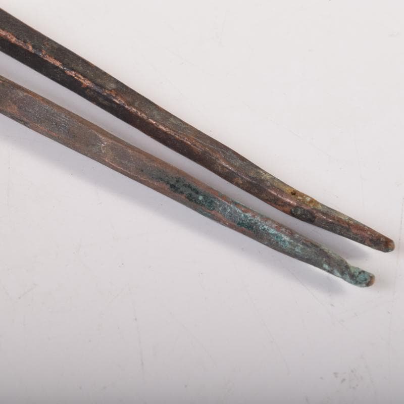 茶道具　南鐐　桐実頭など　火箸　四組まとめて　M　7099