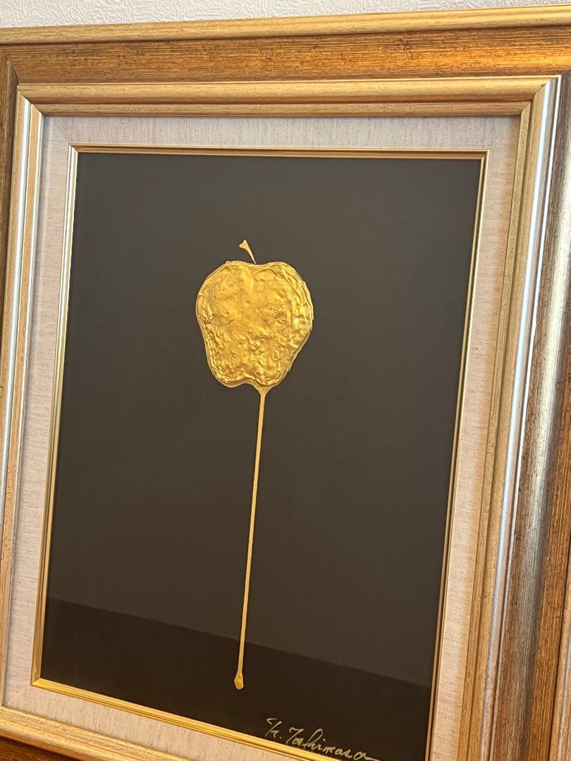 絵画　油絵　golden Apple