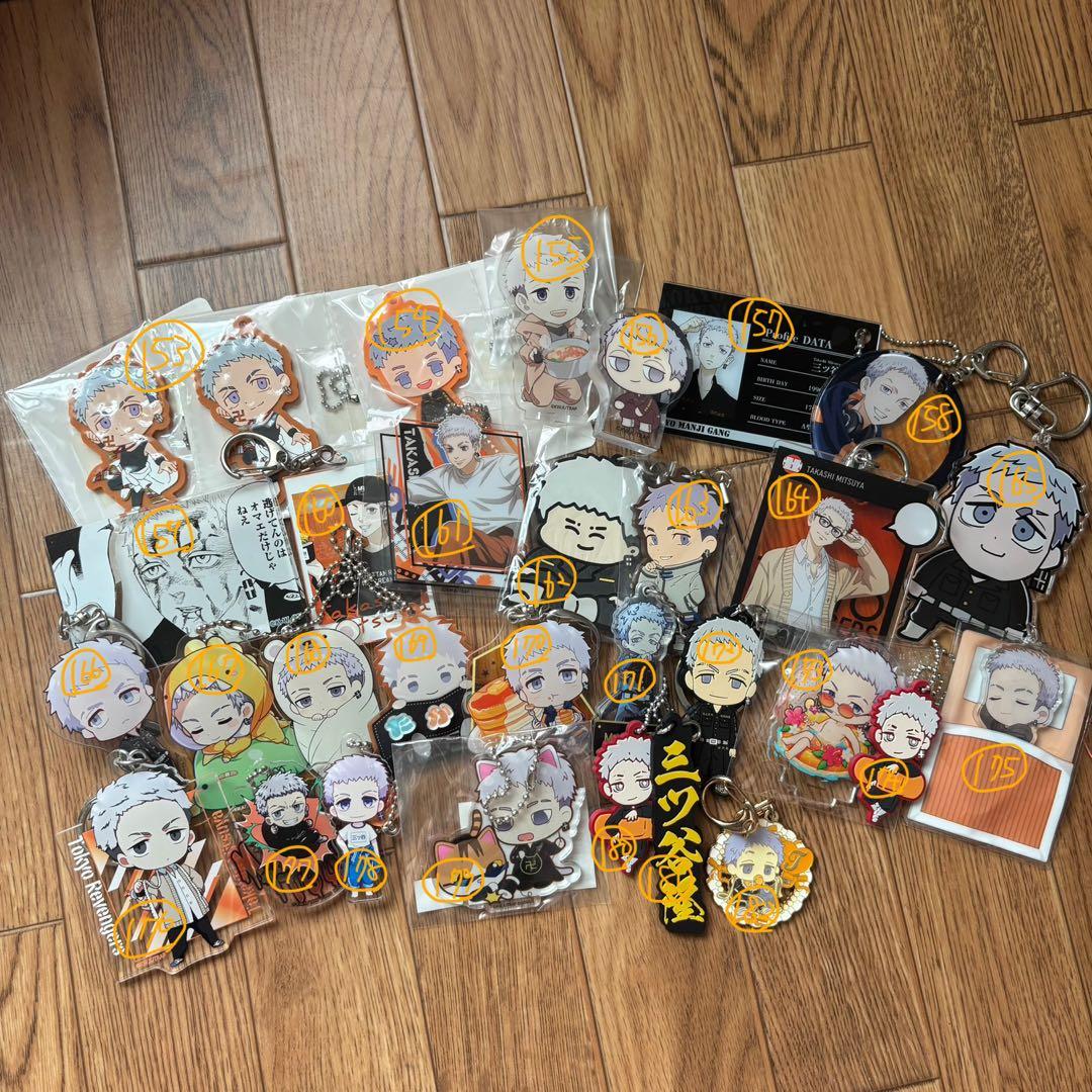 東京リベンジャーズ 三ツ谷隆 グッズセット(その他のキャラも少しあり)