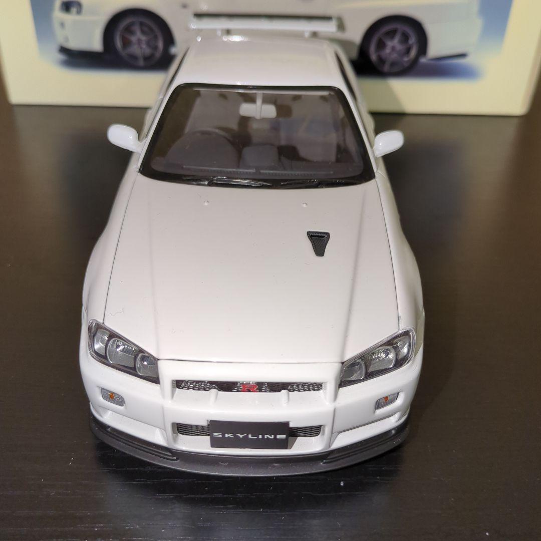値下げ　オートアート1/18 スカイライン GT-R R34 VスペックII