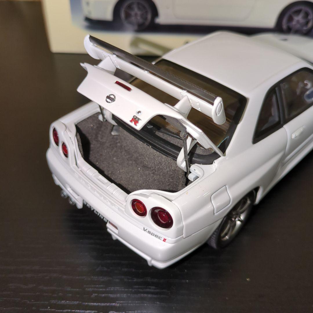 値下げ　オートアート1/18 スカイライン GT-R R34 VスペックII