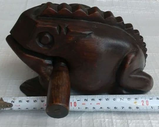 かえる 楽器 木魚 木製