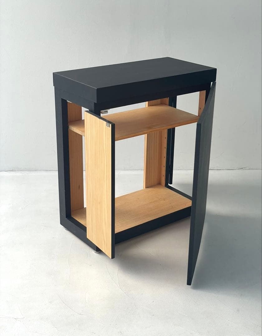 ガラス水槽 中型 収納付き 黒、アクアリウム一式