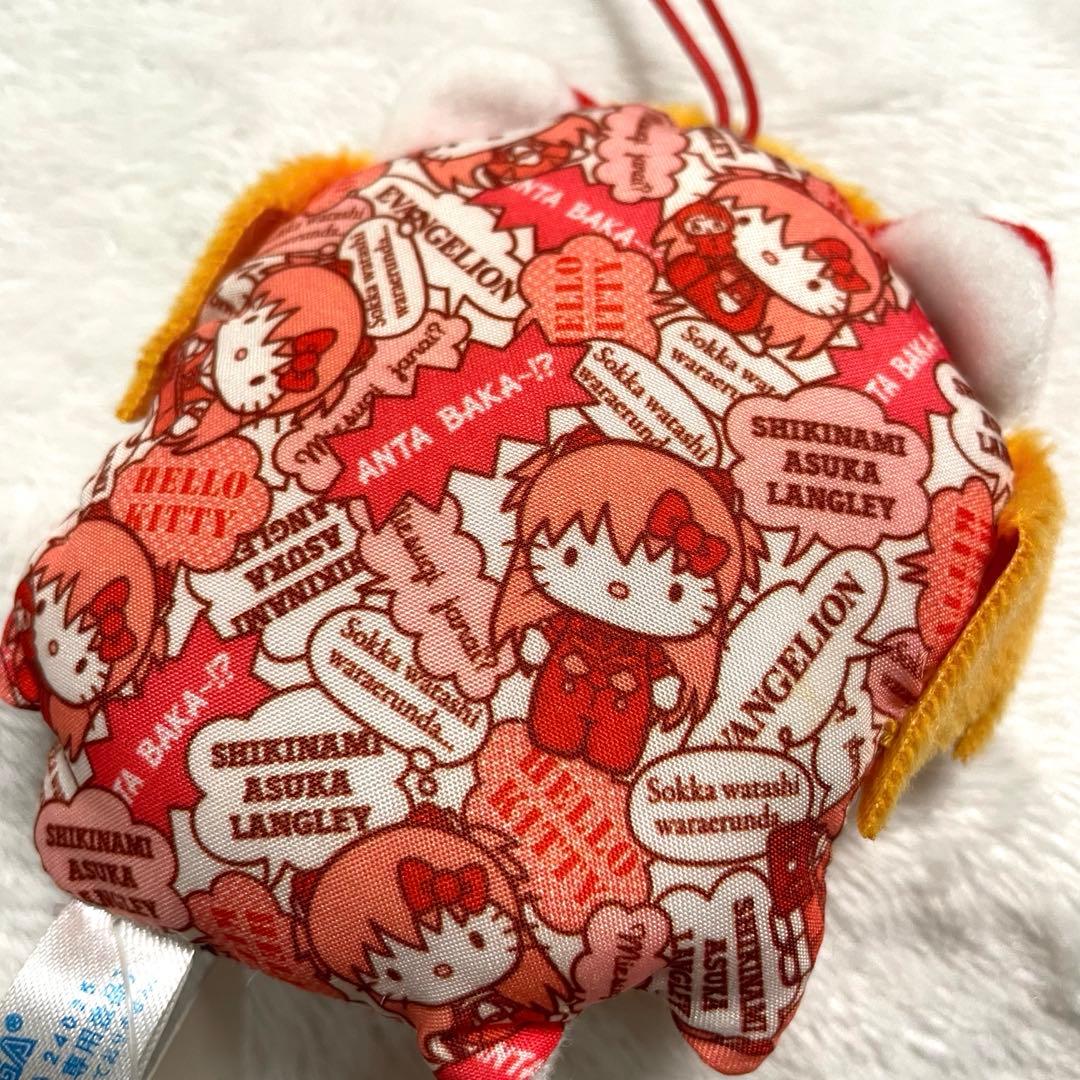 ハローキティ エヴァ 飛鳥ラングレー ストラップ ぷっくりマスコット