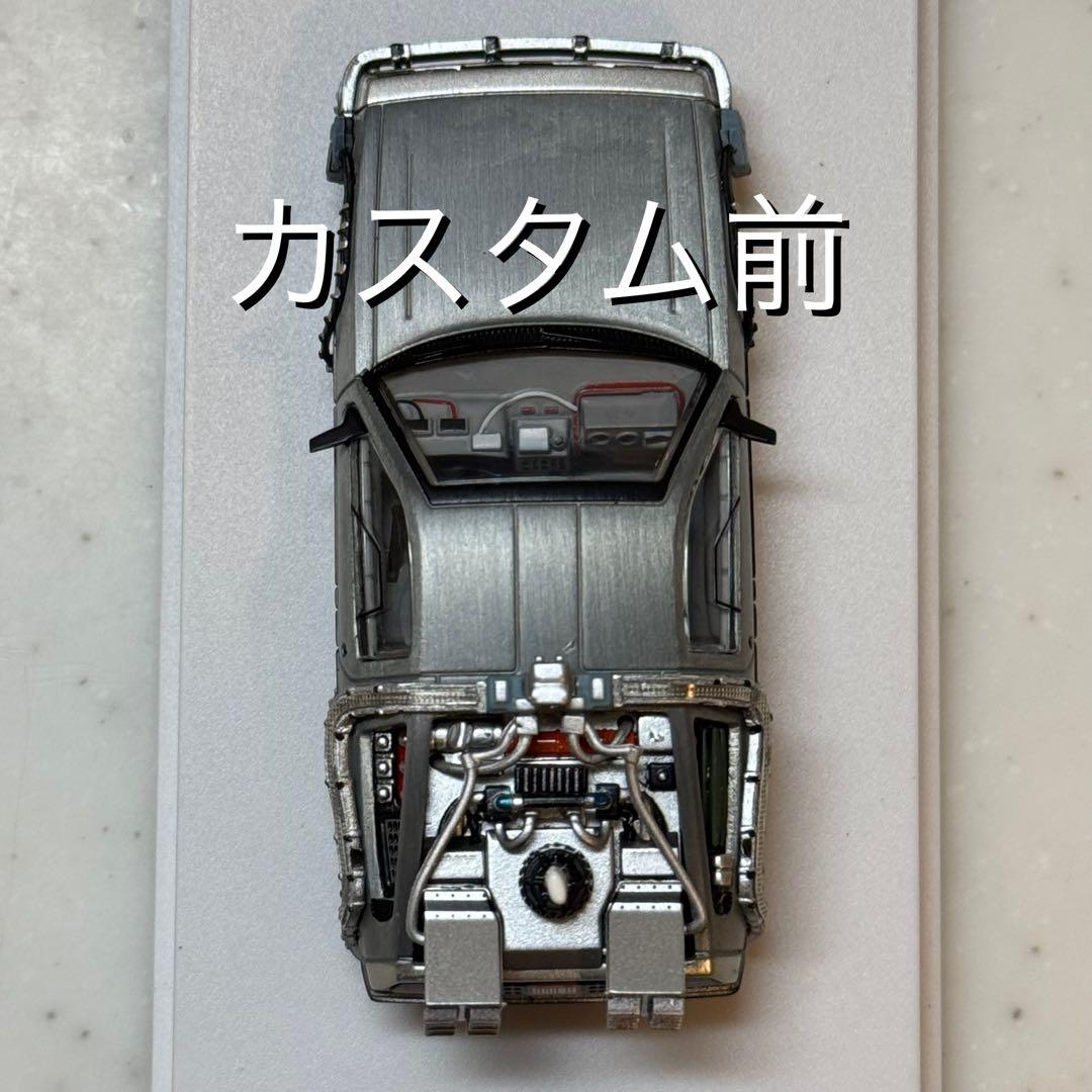 デロリアン Ⅰ&Ⅱカスタム品 1/64 MJモデル バックトゥザフューチャー