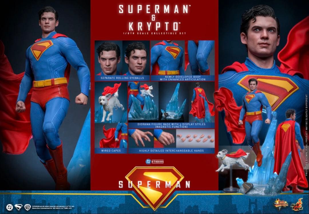 スーパーマン（2025)1/6スケールフィギュアスーパーマン＆クリプト