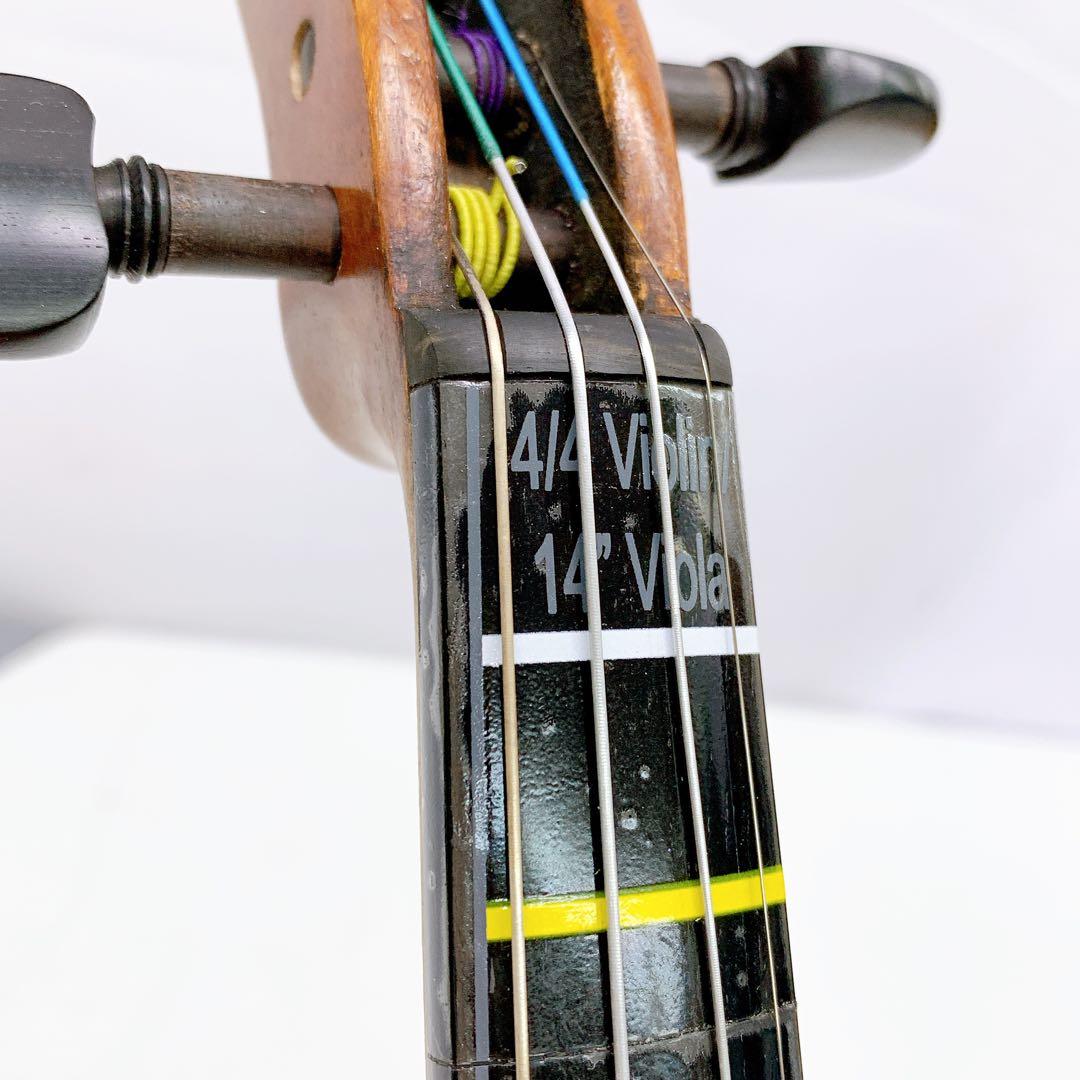 7B9 ニコロサンティNSN60S バイオリン 4/4 美品 弓 ケース 肩当付