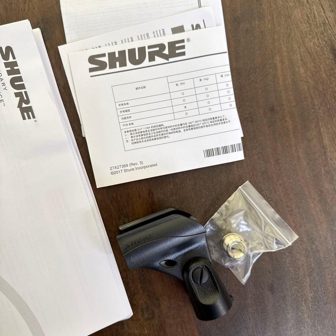 SHURE BETA 57A クラシックプロマイクブーム、ケーブル