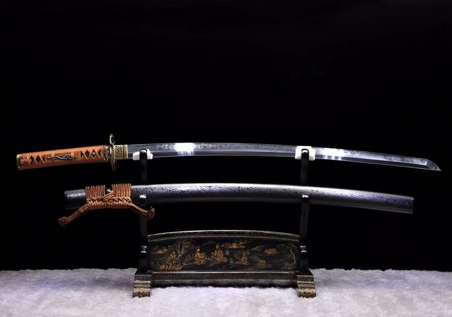 炎紋まむし斬り 日本刀 模造刀 居合刀 武士道 武蔵 鑑賞用 手鍛造打