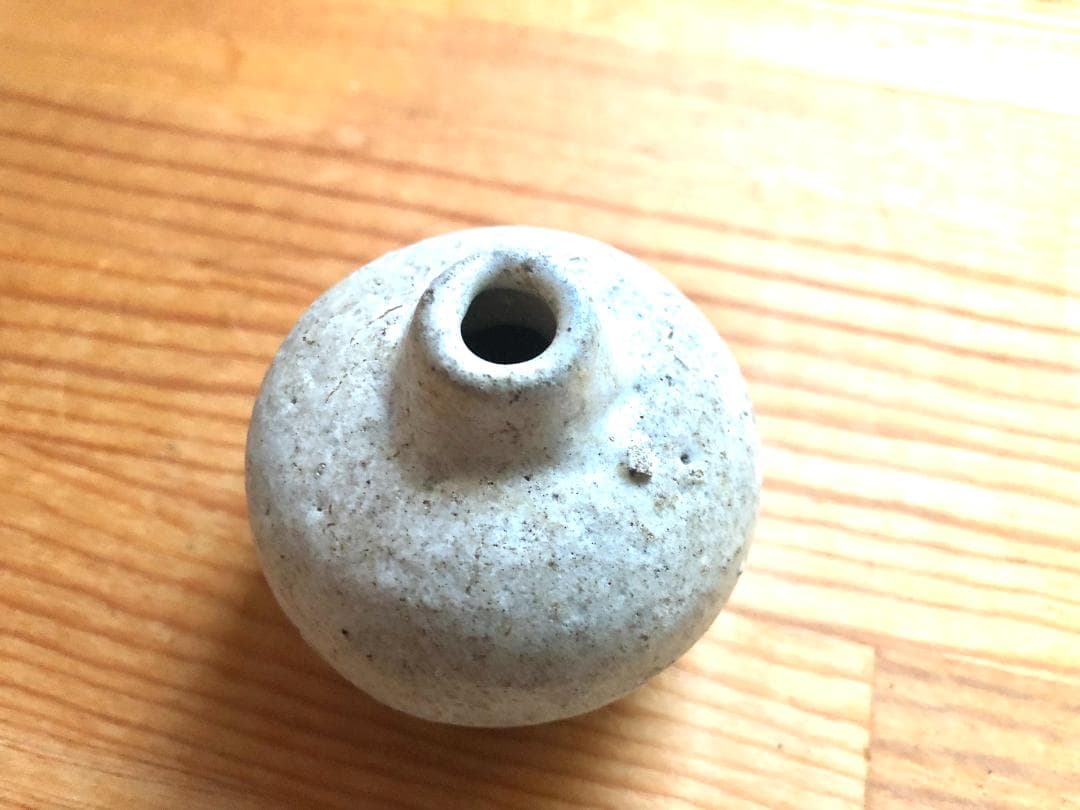 【タイ・骨董】宋胡録（スンコロク）白釉 小壺（1301年~1600年）