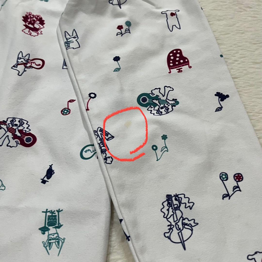 t1978 【mu sports】　ゴルフウェア　総柄　ハイネック　スポーツ　白