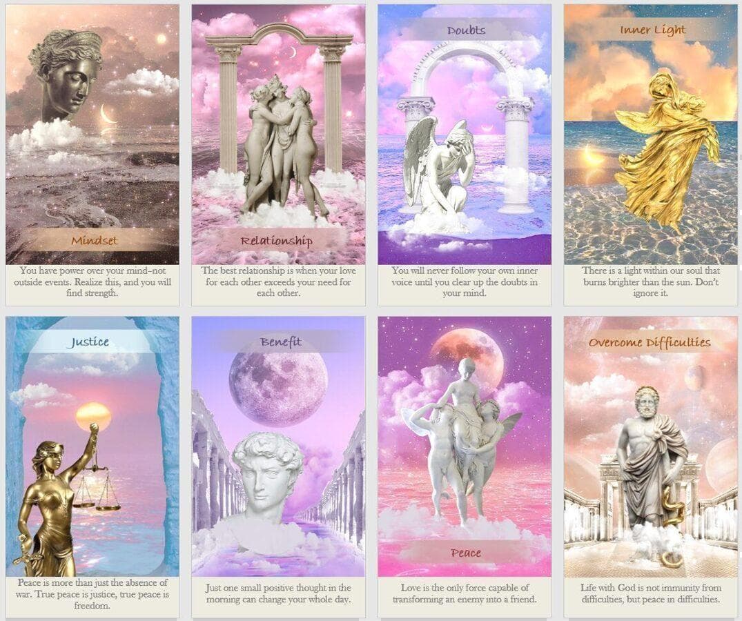 【正規品オラクルカード】美麗✨神々の神秘的な世界✨スピリチュアルヒーリングデッキ