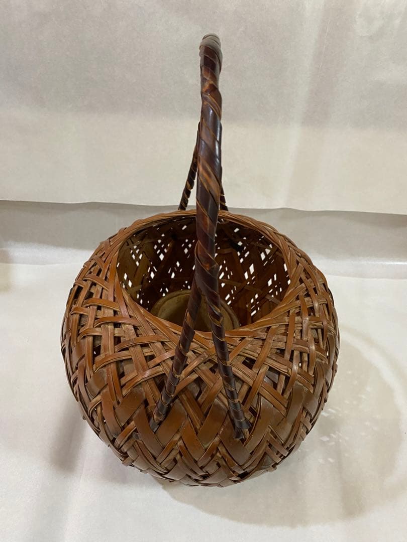 茶道具　花籠　骨董　フラワーベース