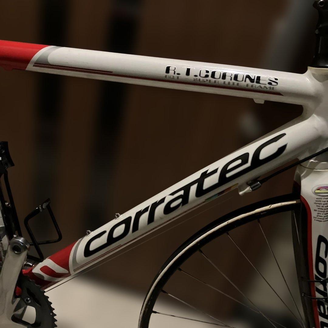 ロードバイクcorratec現状品、used品、長期自宅保管品タイヤ交換必要です