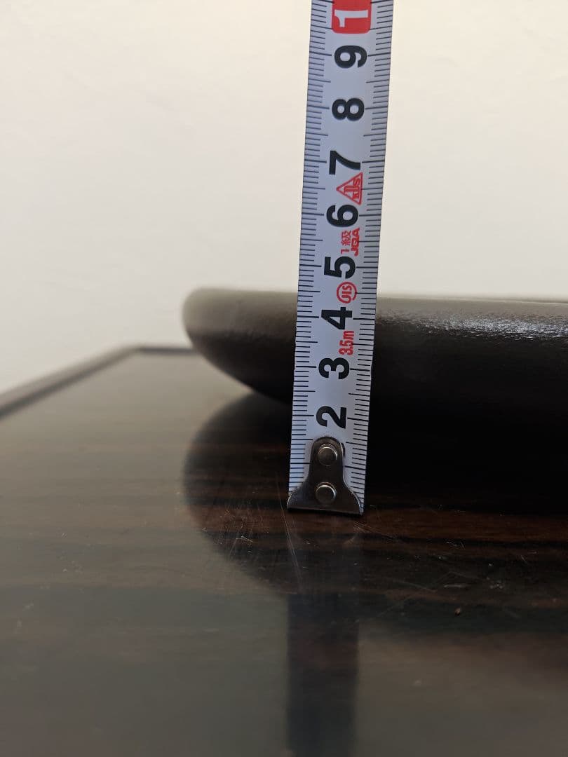 陶器製楕円形盆栽鉢 約47cm× 34cm×4.5cm　薄型・大型盆栽鉢