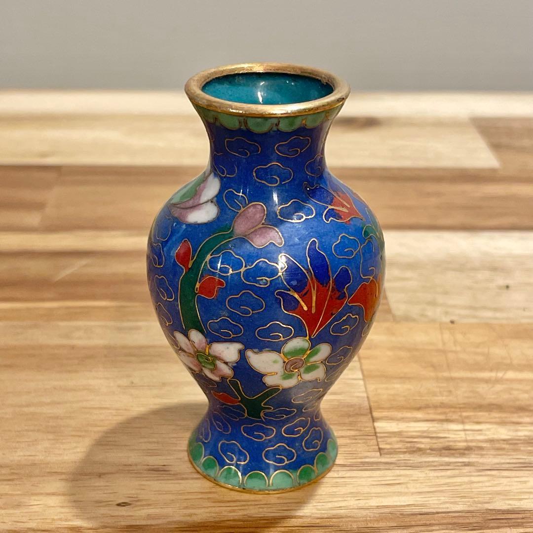 【レア】七宝焼　花瓶　中国古美術