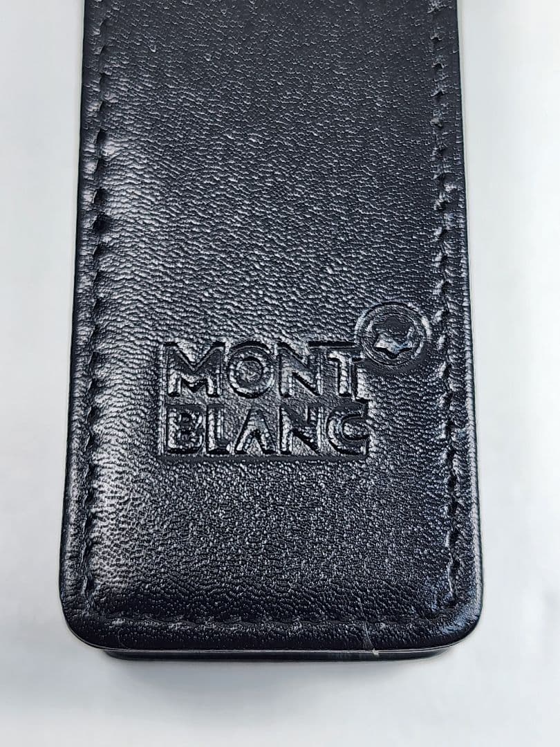 MONTBLANC　モンブラン　レザー ペンケース　ブラック　ケース箱有り