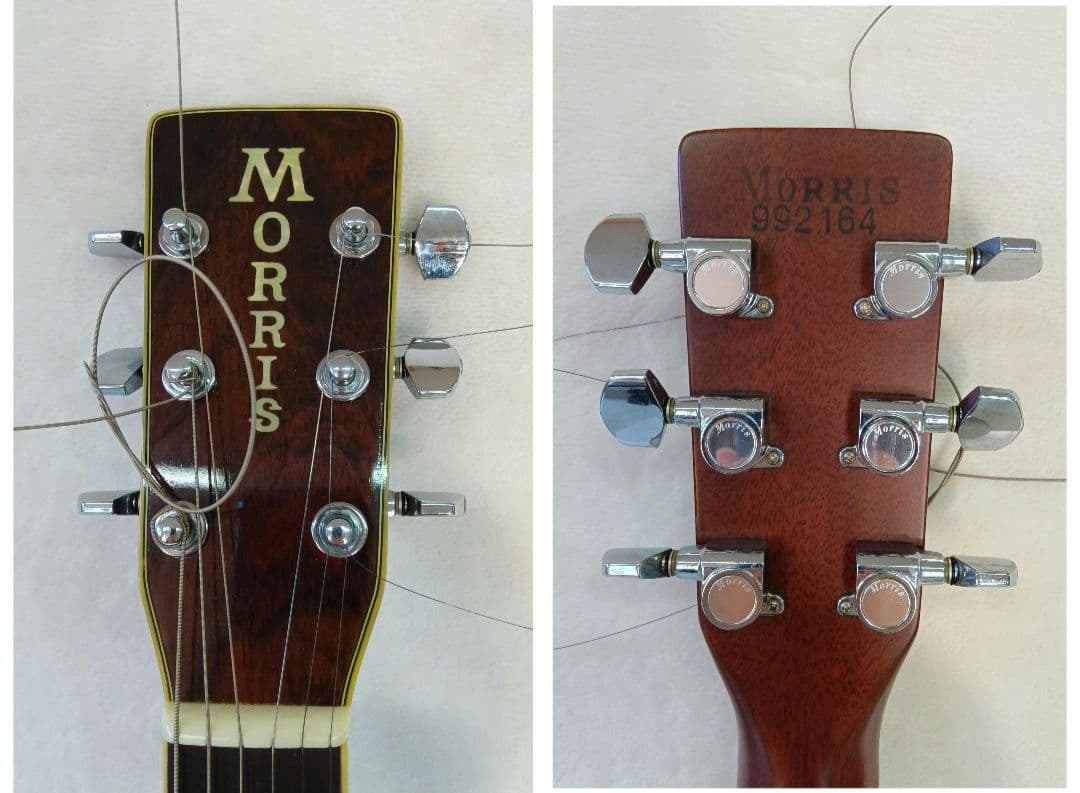 Morris　W-40 アコースティックギター　ハードケース付　レトロ　モーリス