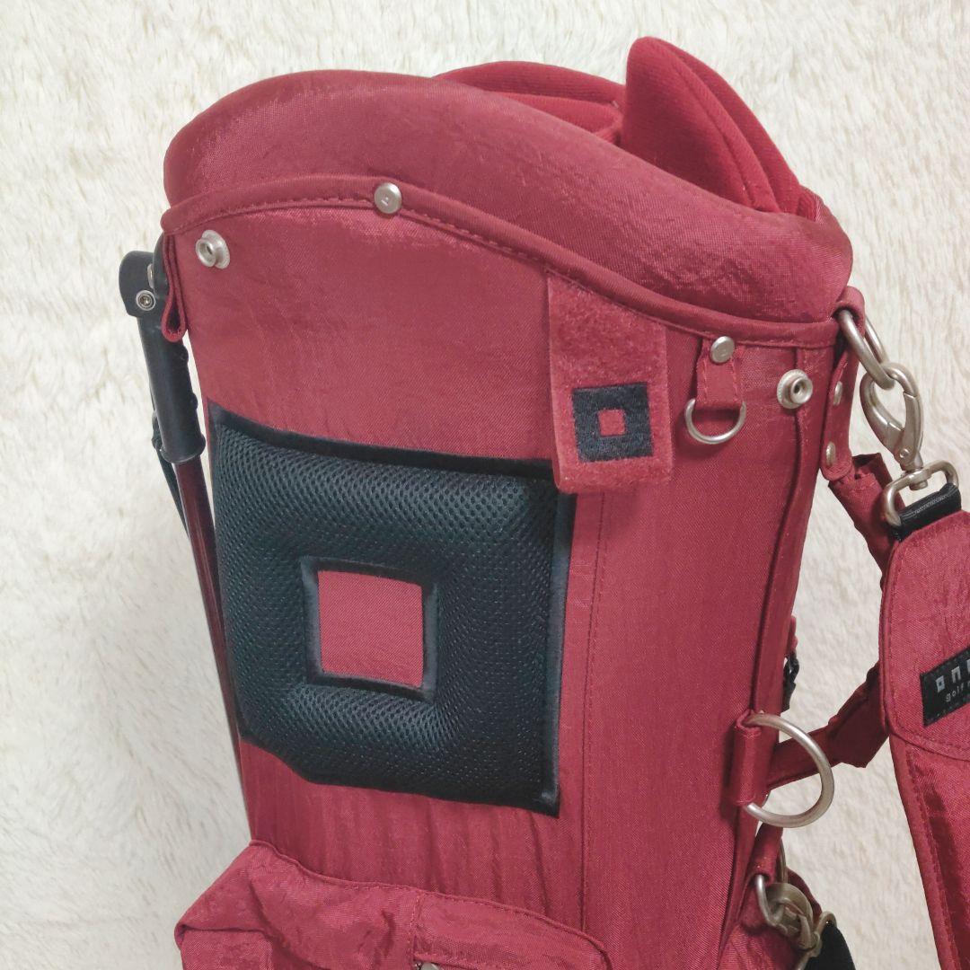 ONOFF★オノフ★9.0型★軽量★良品★スタンド(RED)キャディバッグ