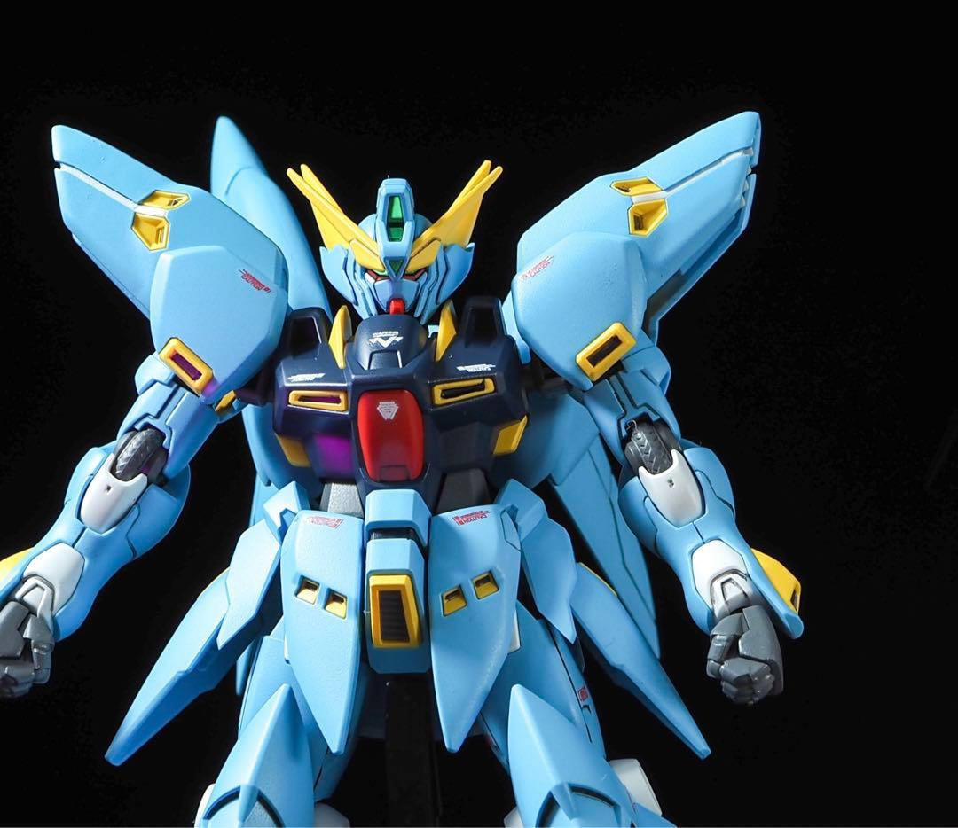 hg ヒュッケバイン 【全塗装完成品】合わせ目消し　段落ちモールド追加　塗り分け